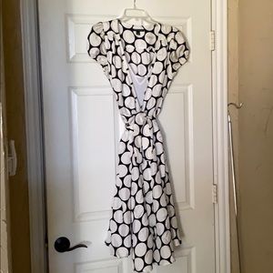 Banana Republic silk wrap dress